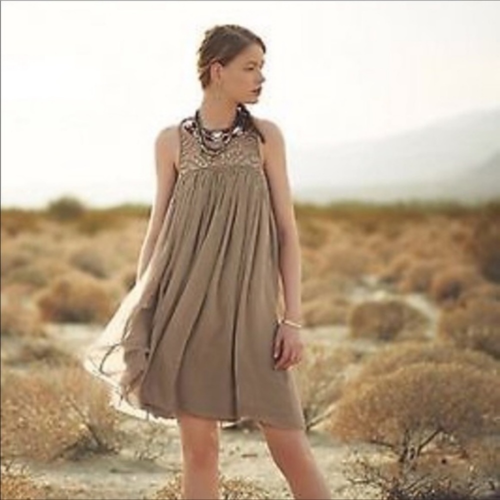 Moulinette Soeurs Beaded Neckline Sonora Dress